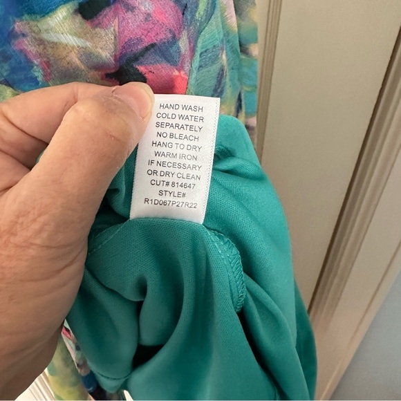 Rabbit Rabbit Rabbit Dress Asymmetrical Babydoll V-neck Drop Waist Fairy Sz 12 - Picture 9 of 14